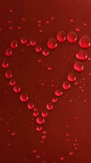 Valentines Day Love Heart HD Wallpaper For iPhone