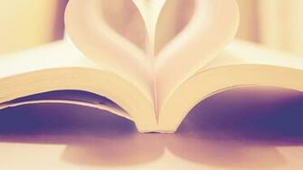 Book Love Creative S White Hearts Desktop Wallpaper