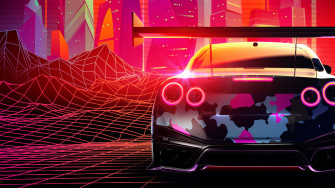 Abstract Black Nissan Gt R 4k Wallpaper