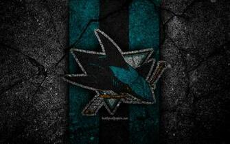 Wallpaper 4k San Jose Sharks Logo Hockey Club Nhl