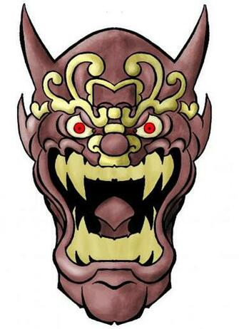 Oni Mask Painted By Donnobru