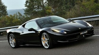 Ferrari Italia Black Car Interior Design