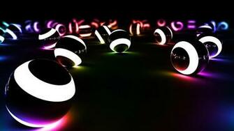 Billiards Tables Wallpaper Neon Effects