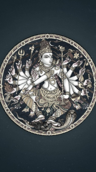 Hindu iPhone Religious Art Wallpaper