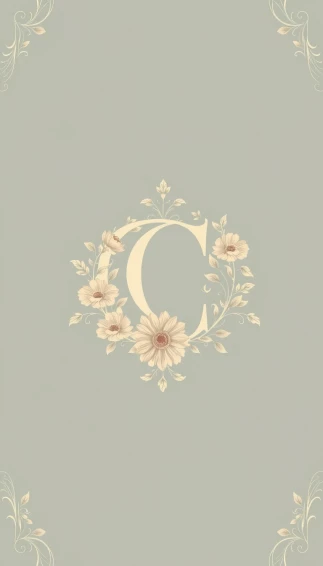 Letter C Monogram Wallpaper
