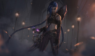 Arcane Jinx Splash Art 4k Wallpaper HD Tv Shows Image