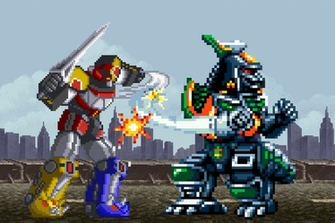 Megazord Vs Dragonzord By Sonicherozx2