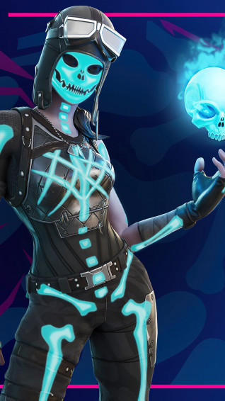 Fortnite Skeletera Skin Wallpaper iPhone Phone 4k 311e