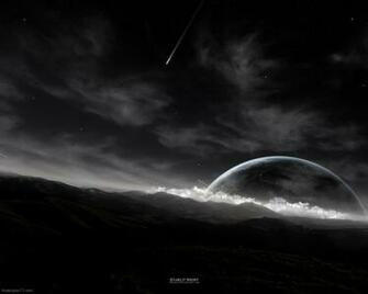 Wallpaper Tagged Black Earth Orbit Planet