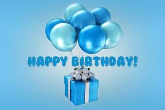 Happy BirtHDay Blue Balloons Design By Marika