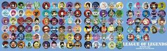 League Of Legends Chibi Wallpaper Button Set