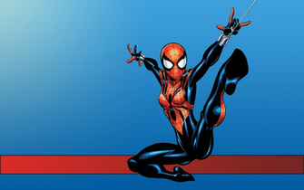 Strips Spider Girl Wallpaper