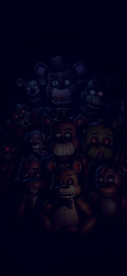 Five Nights At Freddy S Black Art Wallpaper