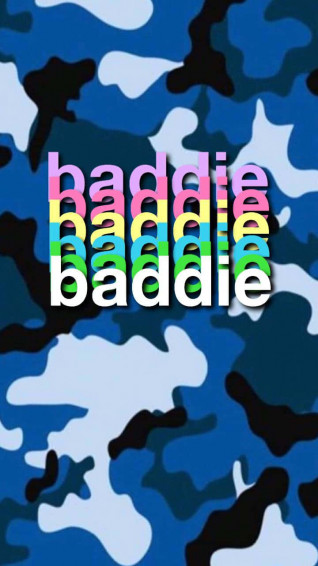 Blue Baddie Wallpaper