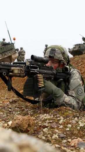 Wallpaper M249 Lmg Light Machine Gun Saw Mk Soldier U S