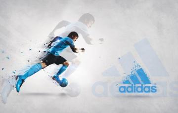 Wallpaper Football The Ball Speed Running Emblem Adidas