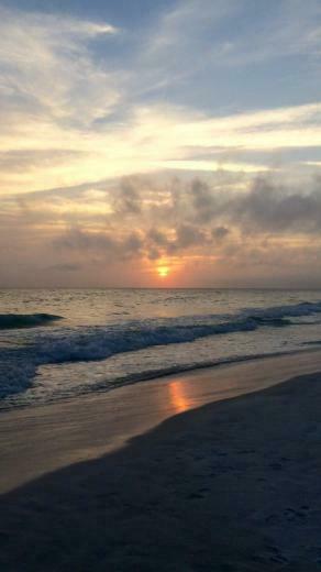 Destin S Sunset Mine In Ocean Wallpaper Sky