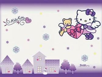 Gambar Hello Kitty Wallpaper Ungu Lucu Terbaru