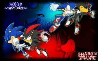 Sonic Vs Shadow Wallpaper By Larythehedgehog09