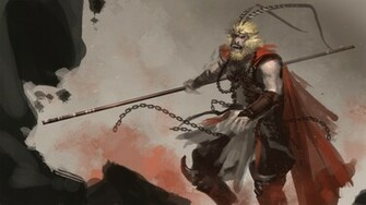Monkey King Wallpaper Speedpainting By