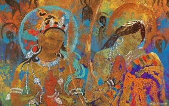 Wallpaper Tibetan Thangka Painting