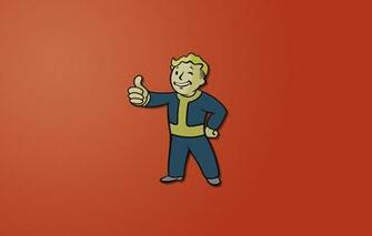 Wallpaper Fallout Vault Boy Minimalism