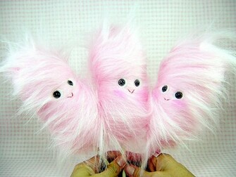 Pink Cotton Candy Plushies Hawaii Kawaii
