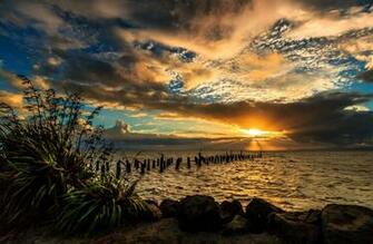 Sea Clouds Macbook HD Landscape Image Sunsets New