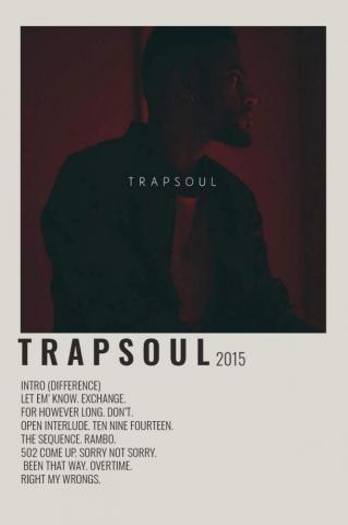 Bryson Tiller T R A P S O U L Poster In Music Album Art