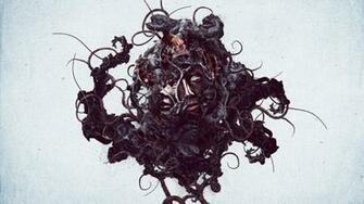 Justin Maller Abstract Artwork Faces Wallpaper