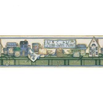 Brewster Cream Country Shelf Wallpaper Border Sample 137b06755sam
