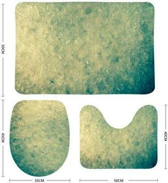 Amazon Zhongji Bath Mat Sets Birds And Flowers On Dark