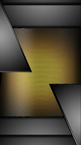Abstract Black And Gold Phone Wallpaper