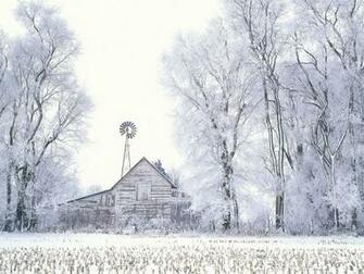 Snowy Farm Google Skins Background