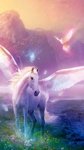 Unicorn iPhone Wallpaper Color Glitter Sparkle Glow C