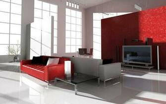 Living Room Bathroom Sofa Screen Style Modernism Stock