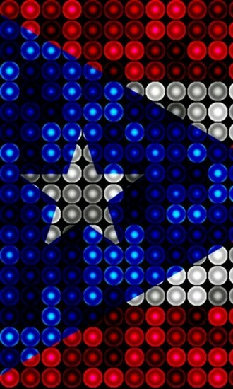 Led Puerto Rico Flag Wallpaper Screenshot