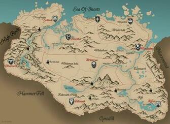 Skyrim Map Wallpaper