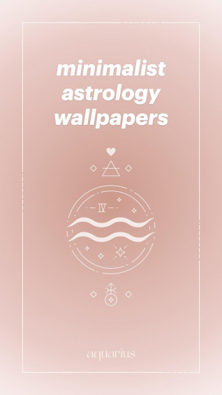 Peach Theme Aesthetic Astrology Wallpaper For Phone iPhone And Android