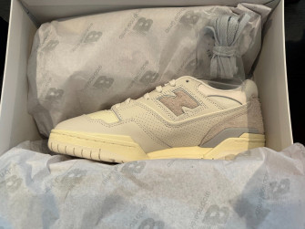 Aime Leon Dore X New Balance White Leather Size
