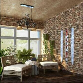 Wallpaper Vintage 3d Effect Design Pvc For Living Room