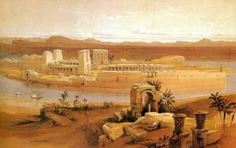 David Roberts Paintings Of The Ancient Egyptian Civilization And