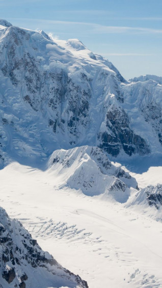 Wallpaper Mountain Alaska Snow Winter 4k Nature