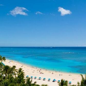 Waikiki Beach And Pacific Ocean iPad Wallpaper