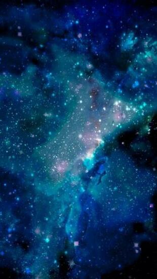 Blue Galaxy Wallpaper For iPhone Phone Stuff
