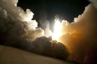 Nasa Night Launch Desktop Wallpaper