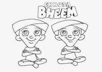 Colour Drawing Wallpaper Pogo Cartoon Chota Bheem Coloring