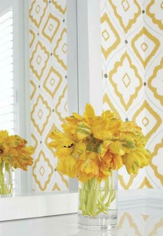 Thibaut Downing Gate Wallpaper And Fabric Drapes In Green