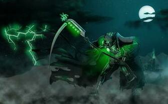 Anime Necrons Robot Green Warhammer Wh40k Wallpaper