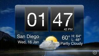 Alarm Clock With Weather And Photo Wallpaper On The App Store